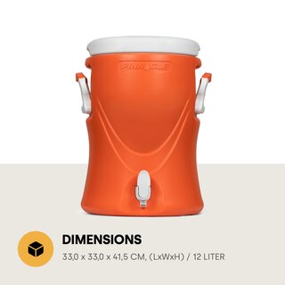 PINNACLE Khler Khlbehlter 12 Liter / 3 Gallon Orange